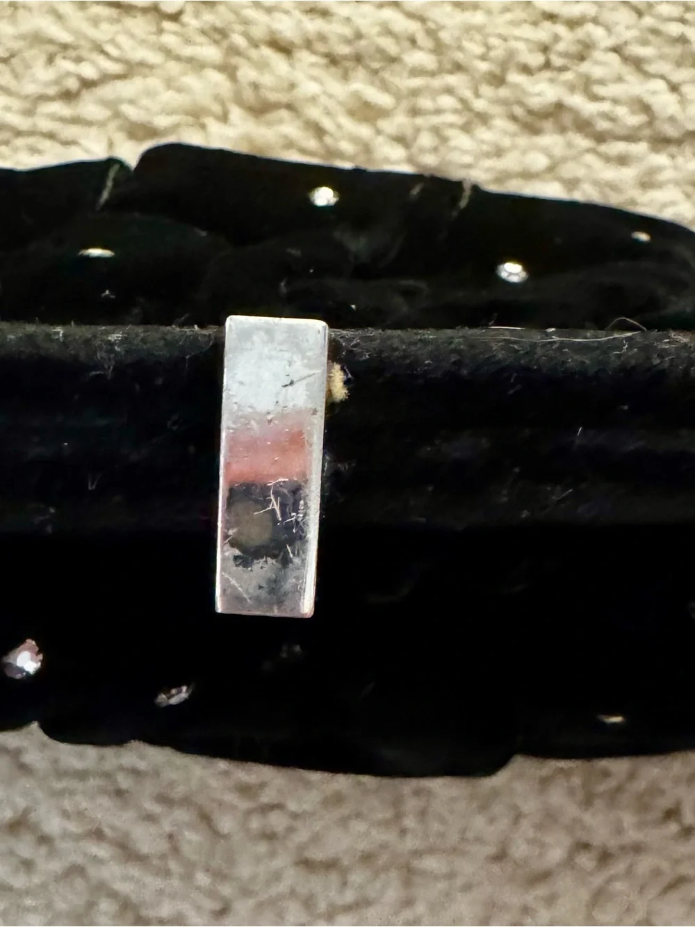 Black Crystal-Studded Evening Clutch